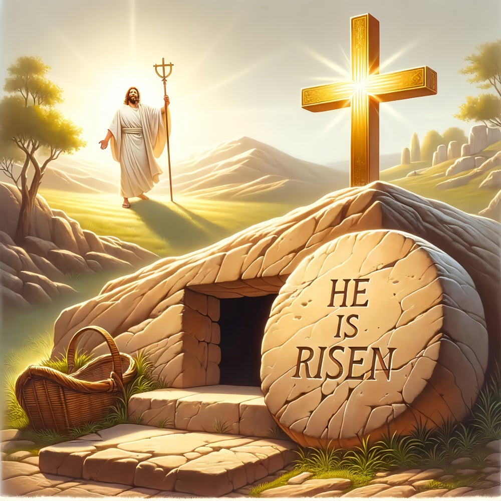 3x3m Backdrop Niedliche Ostern Hintergründe SXS8