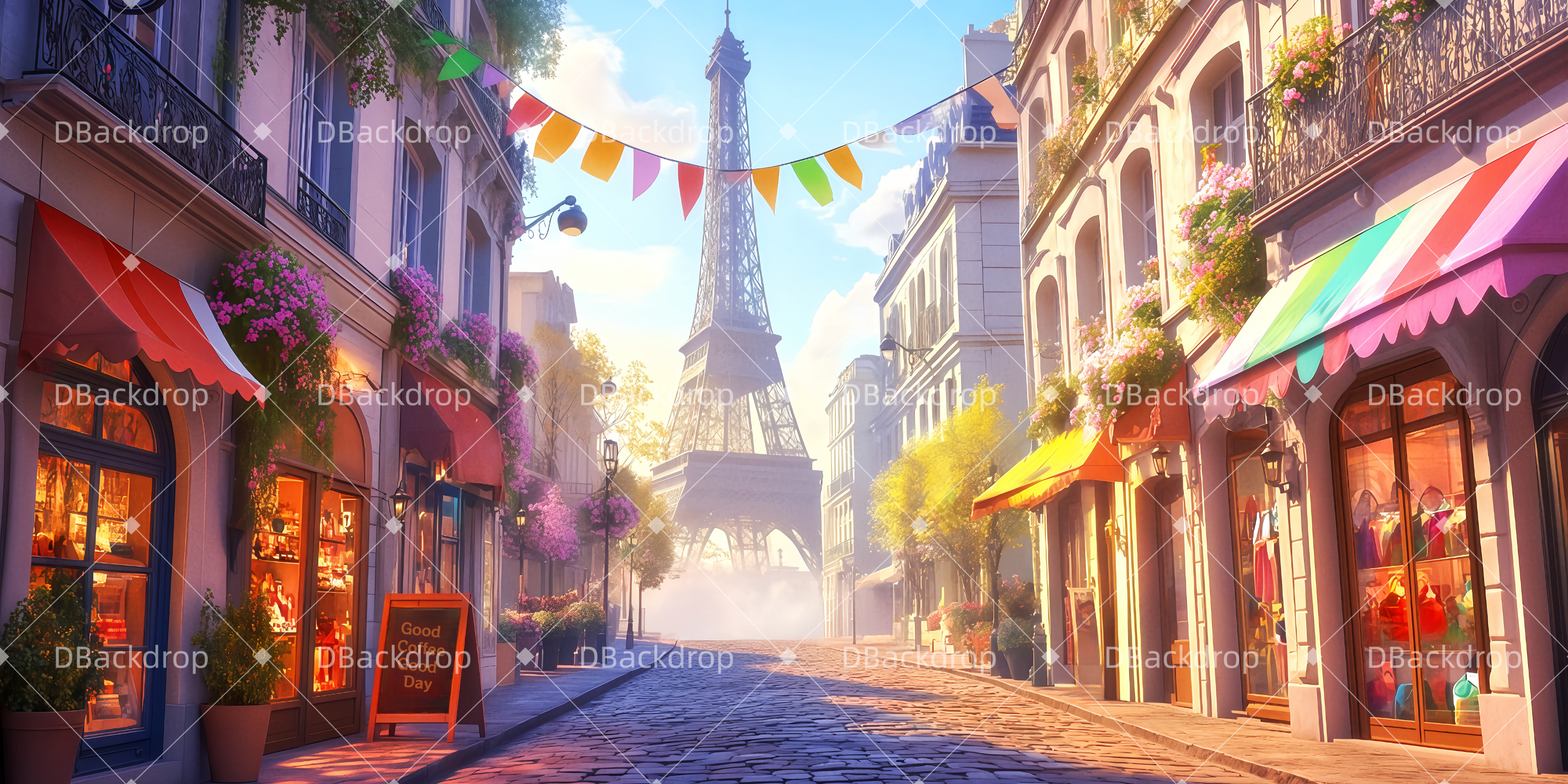 Vorhänge Theater Die Straßen von Paris Backdrops Theater TWW511-T92