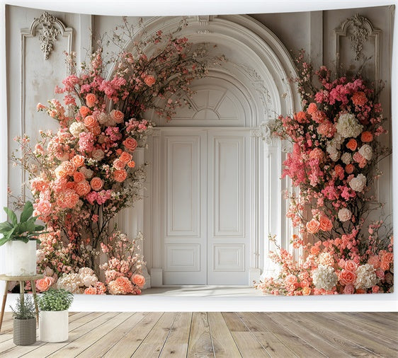 Frühling Fotohintergrund Elegant Floral Bogen Rose Hintergrund TWW2-14