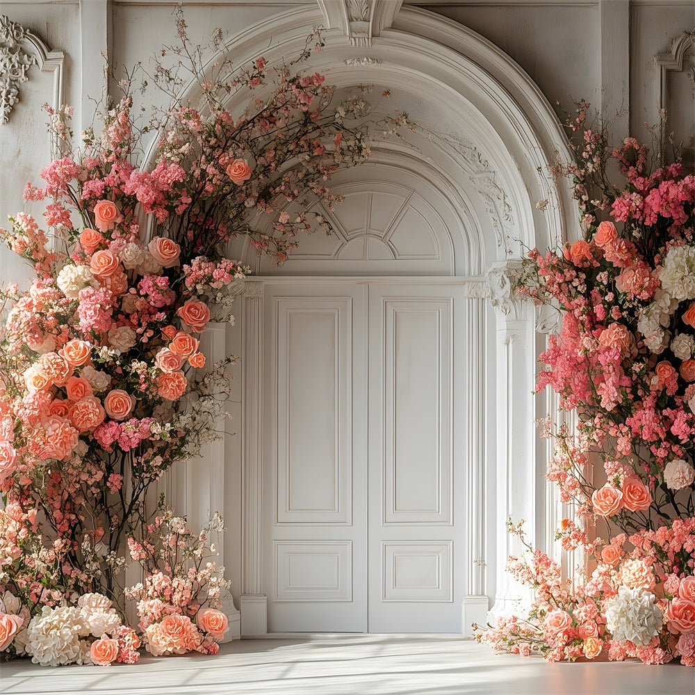 Frühling Fotohintergrund Elegant Floral Bogen Rose Hintergrund TWW2-14