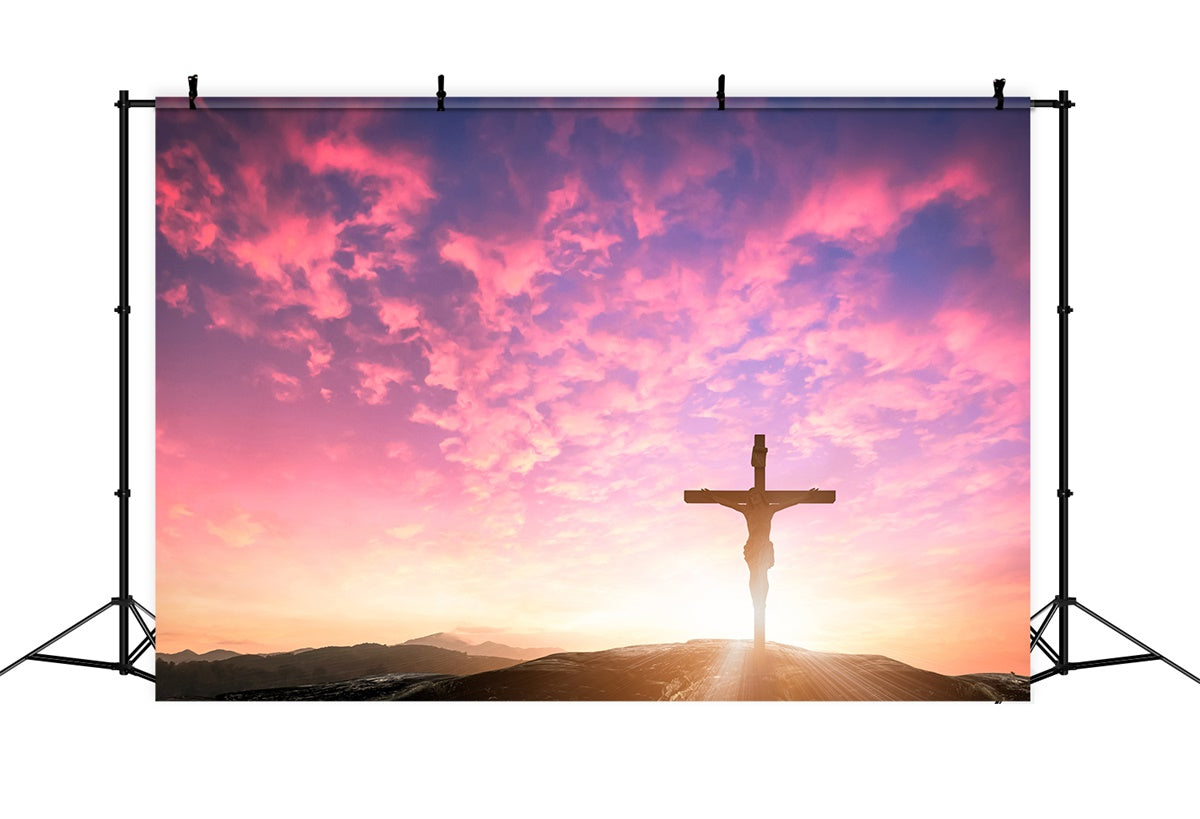 Ostern Bildideen Sonnenaufgang Auferstehung Kreuz Hintergrund TWW3-4