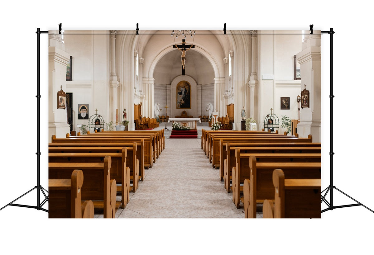 Ostern Backdrops für Kirche Heiliger Altar Elegantes Kirchen Backdrop TWW3-9