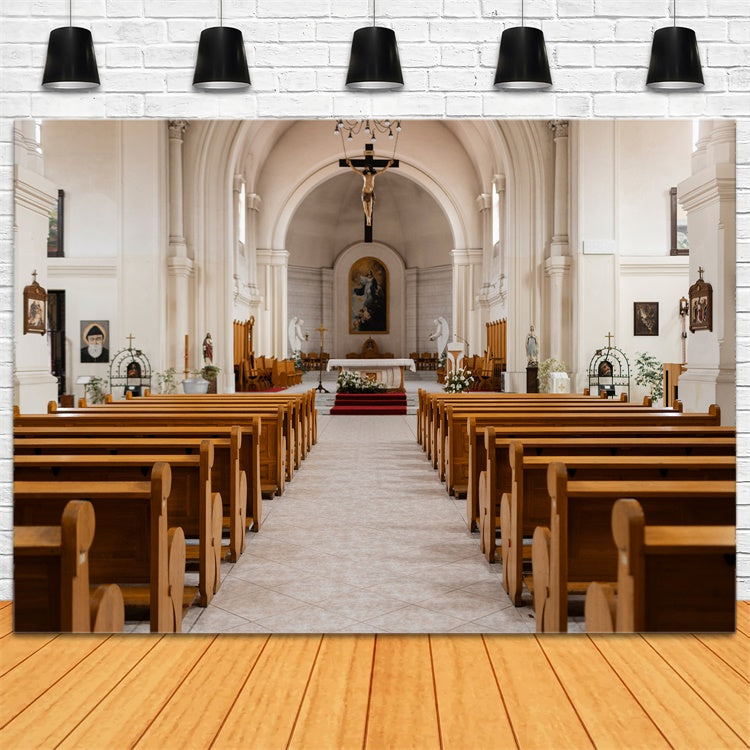 Ostern Backdrops für Kirche Heiliger Altar Elegantes Kirchen Backdrop TWW3-9