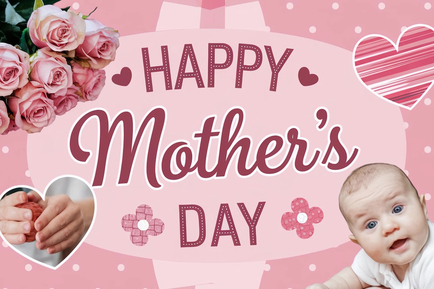 Mothers Day Backdrop Blumen Art Benutzerdefinierte Backdrop TWW4-12