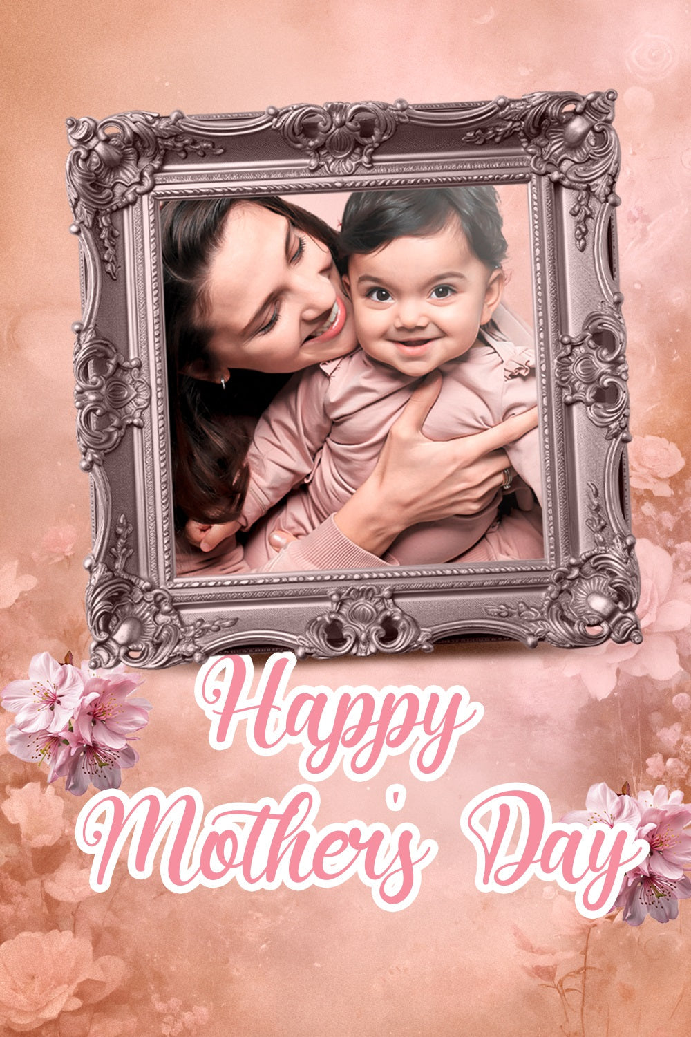 Mother's Day Foto Backdrops Blumen Make-up Personalisierte Backdrop TWW4-18