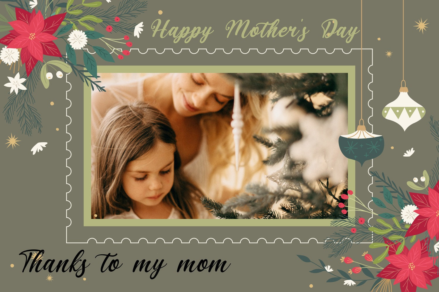 Mothers Day Backdrop Lila Dots Flowers Benutzerdefinierte Backdrop TWW4-7
