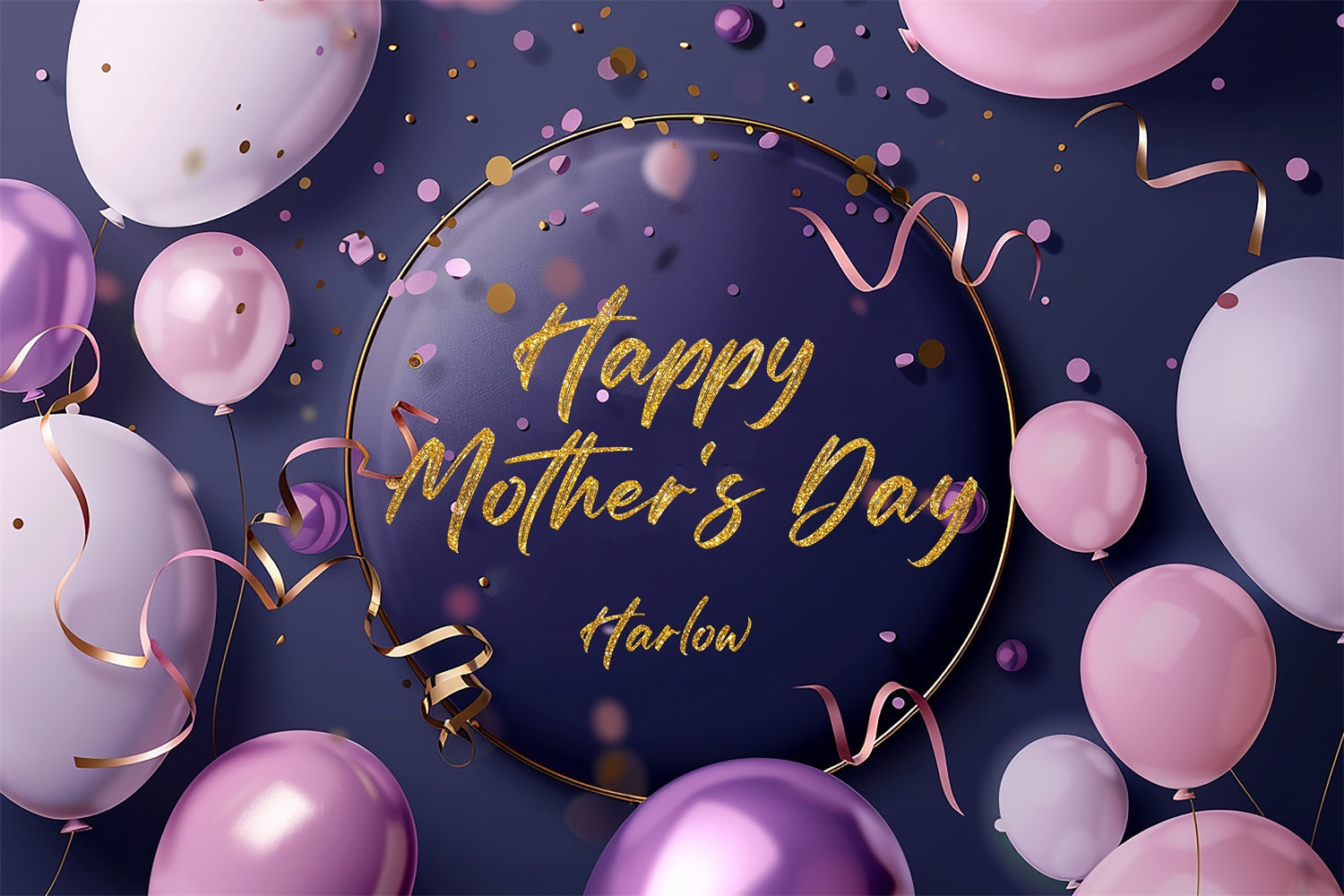 Mothers Day Backdrop Cartoon Familie Liebe Personalisierte Backdrop TWW4-17