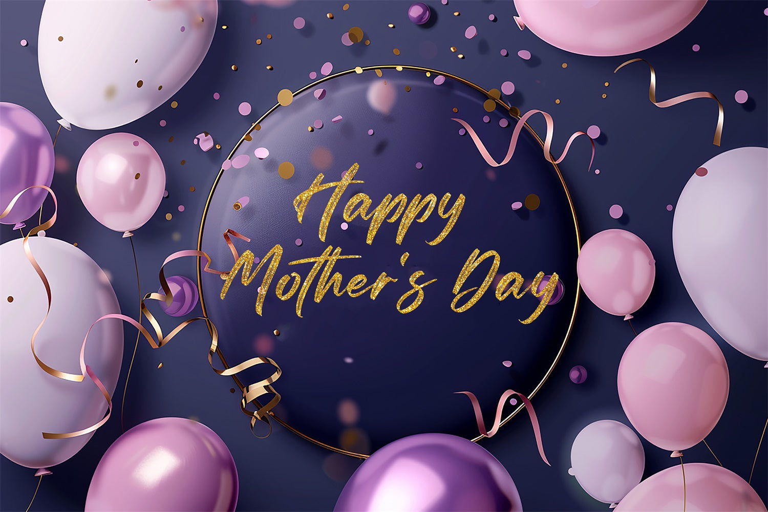 Mothers Day Backdrop Cartoon Familie Liebe Personalisierte Backdrop TWW4-17