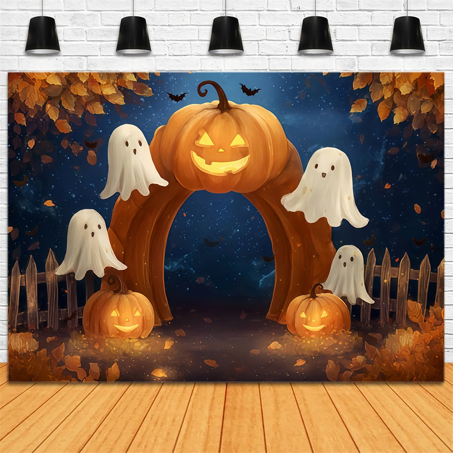 Halloween-Geisterkulisse Kürbisbogen Geisterpfad Halloween-Kulissen TWW510-42