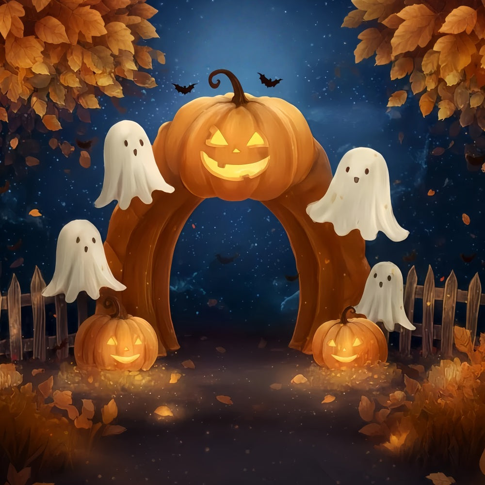 Halloween-Geisterkulisse Kürbisbogen Geisterpfad Halloween-Kulissen TWW510-42