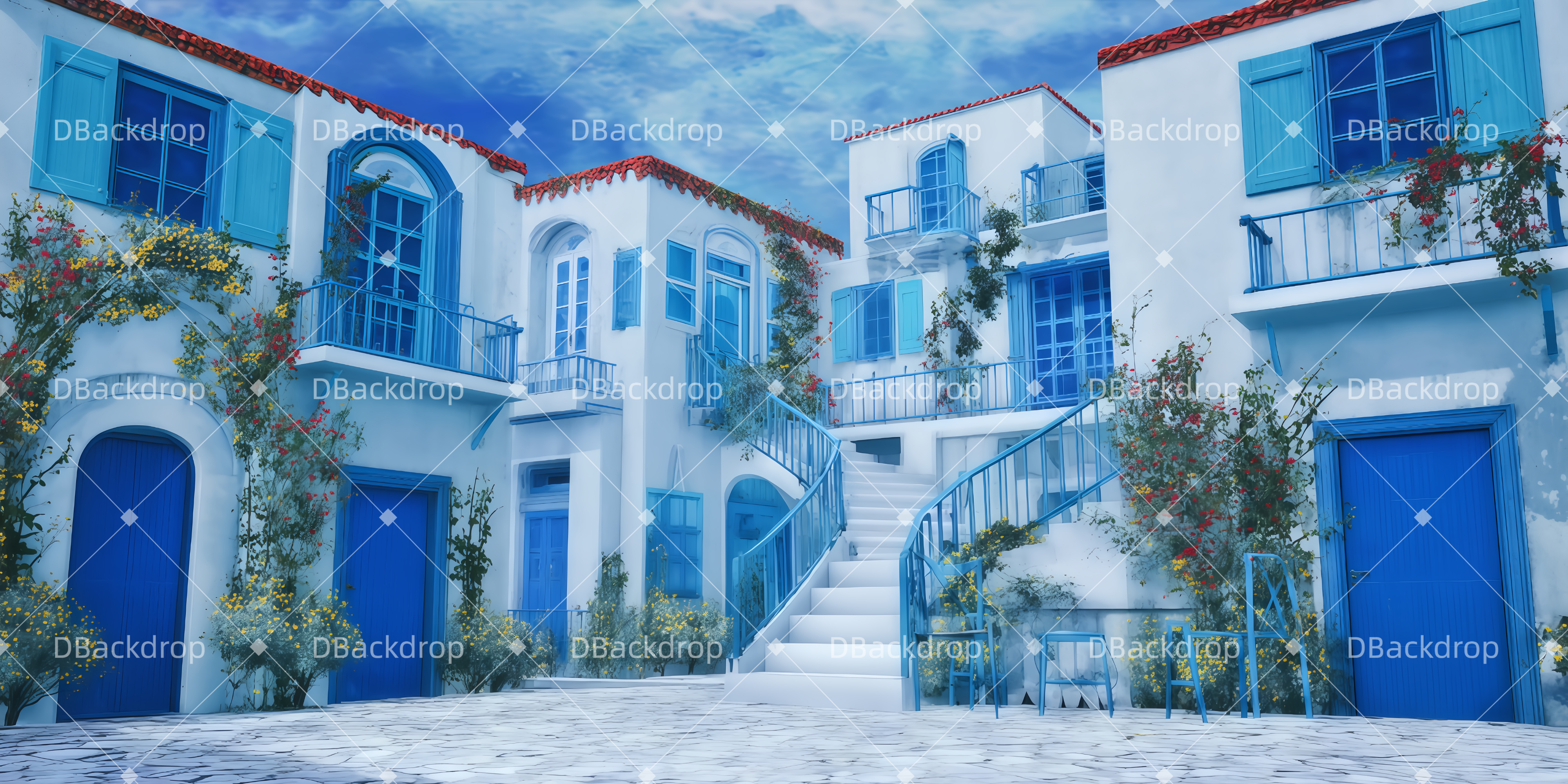 Vorhang Theater Der Innenhof am Morgen Theater Vorhänge TWW510-T26