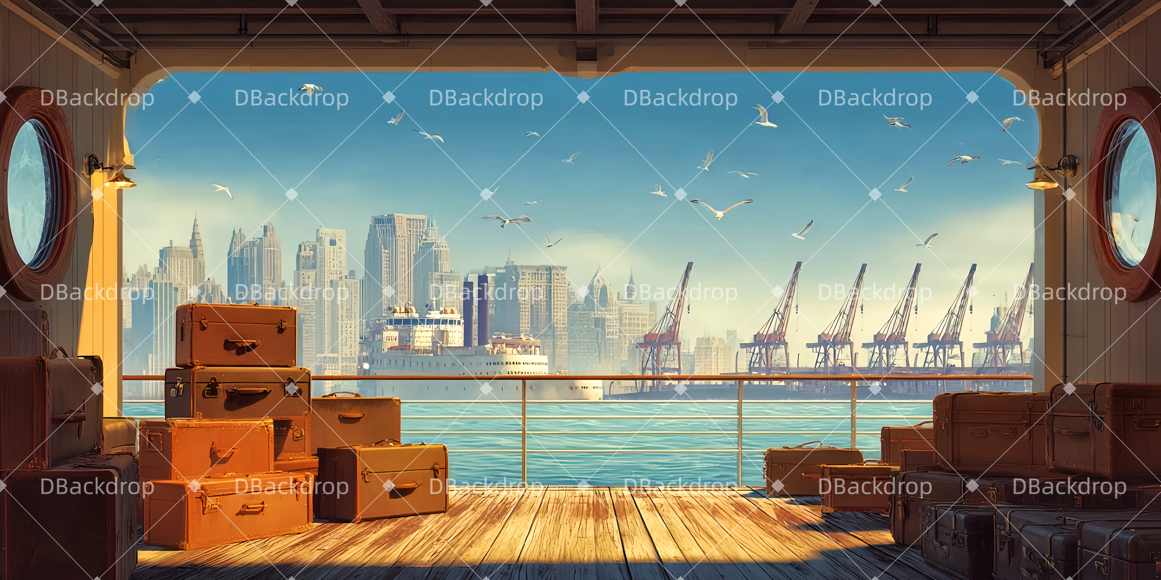 Theaterwand New Yorker Hafen Theaterbühnenbau TWW511-T21