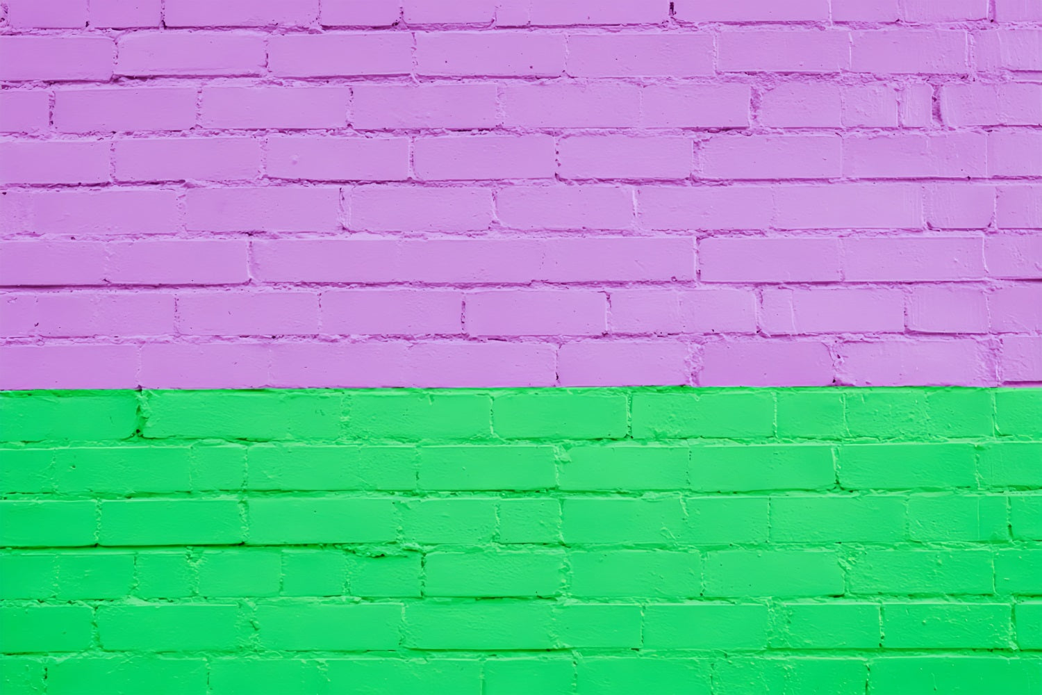 Ziegelwand-Studiohintergründe Split-Tone-Lila-Grün-Wand Ziegelhintergrund TWW59-174