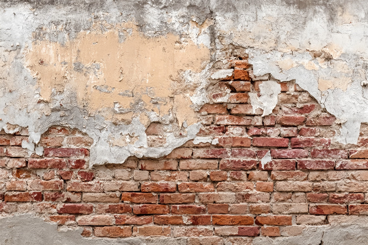 Ziegelstein-Fotohintergrund Vintage-Fotohintergrund mit rissiger rustikaler Wand Ziegelsteinwand-Studiohintergründe TWW59-197