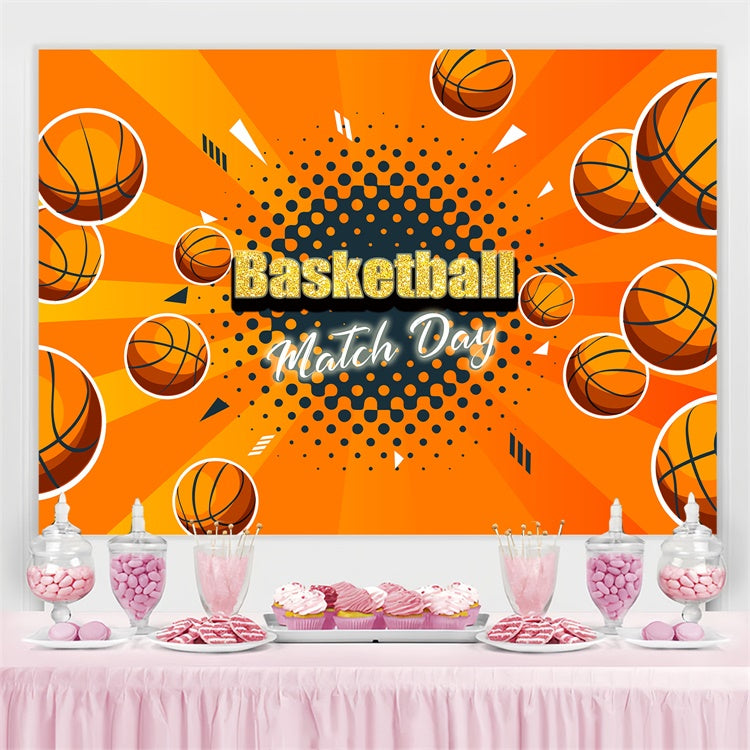 Basketball Backdrop Basketball Firestorm Sport Event Backdrop TWW6-22