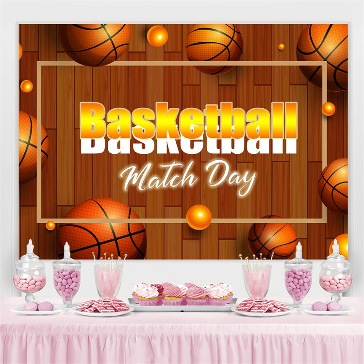 Basketball Backdrops Holzboden Basketball Sport Event Backdrop TWW6-23