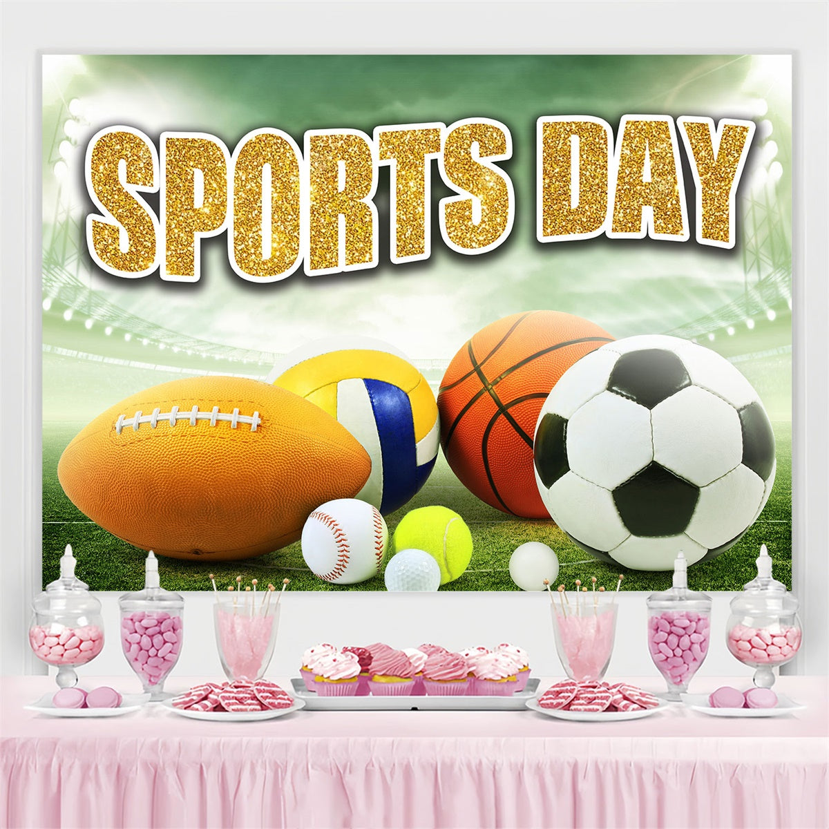 Sport-Themenhintergrund Klassischer Sport-Arena-Hintergrund TWW6-3