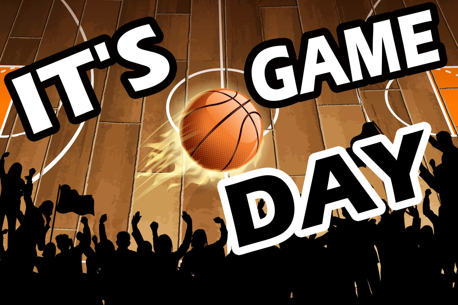 Basketball-Fotohintergrund Basketball Jubel Sport-Fotohintergrund TWW6-8