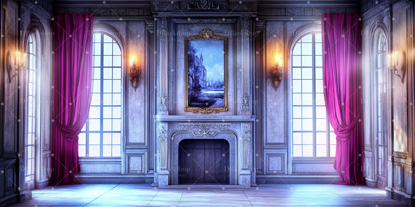 Kirchenbühnenhintergründe „Viktorianisches Wohnzimmer“ Hintergründe für Theater CSH59-T6