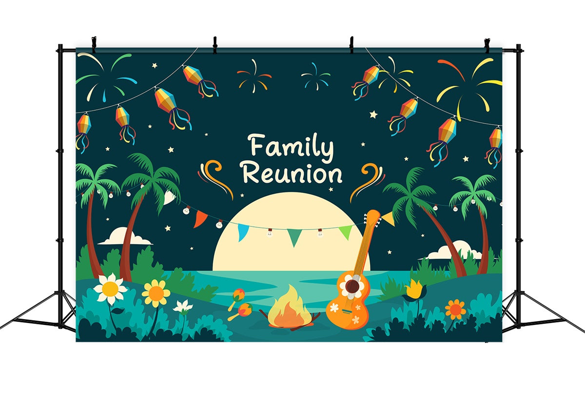 Familientreffen Backdrop Ideen Sternenhimmel Beach Reunion Backdrop XY2-126