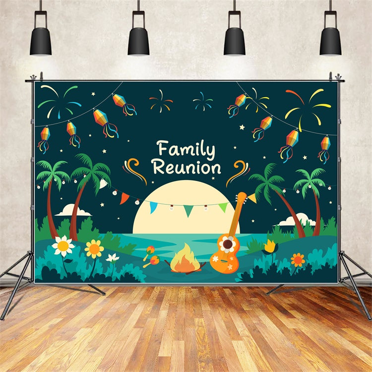 Familientreffen Backdrop Ideen Sternenhimmel Beach Reunion Backdrop XY2-126