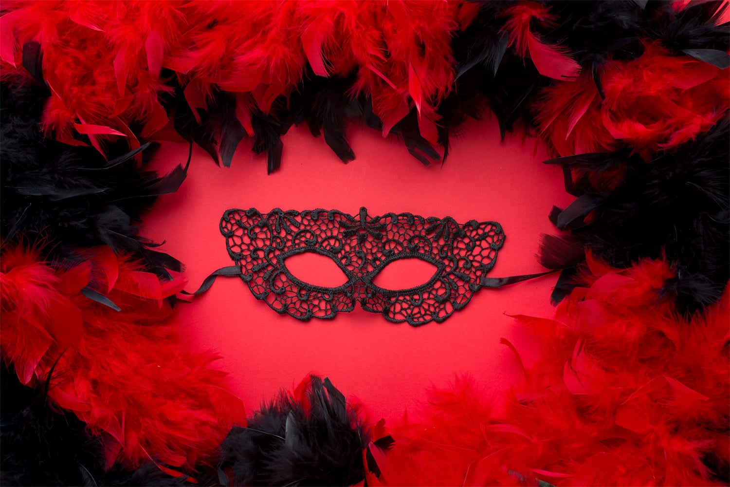 Maskerade Backdrop Ideen Elegante Spitze Schwarze Maske Party Backdrop XY2-136