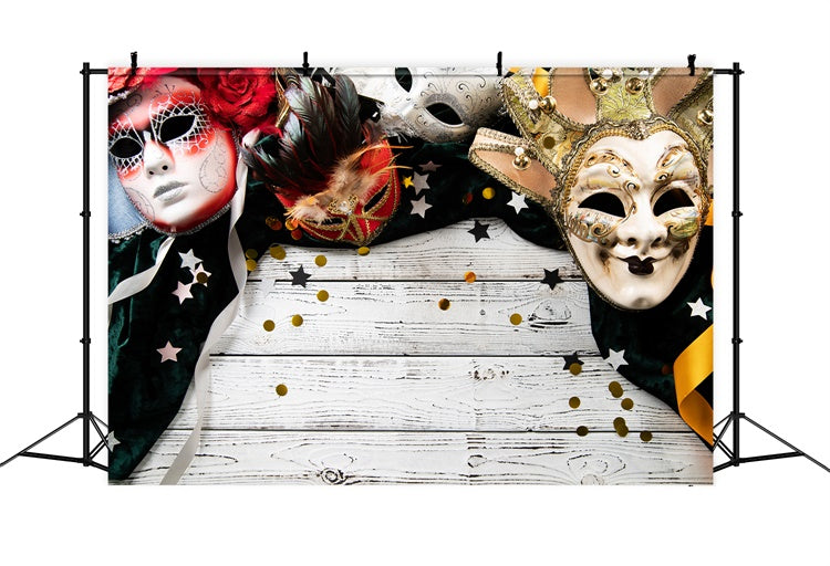 Maskerade Backdrop Ideen Elegante Venezianische Maske Party Backdrop XY2-139