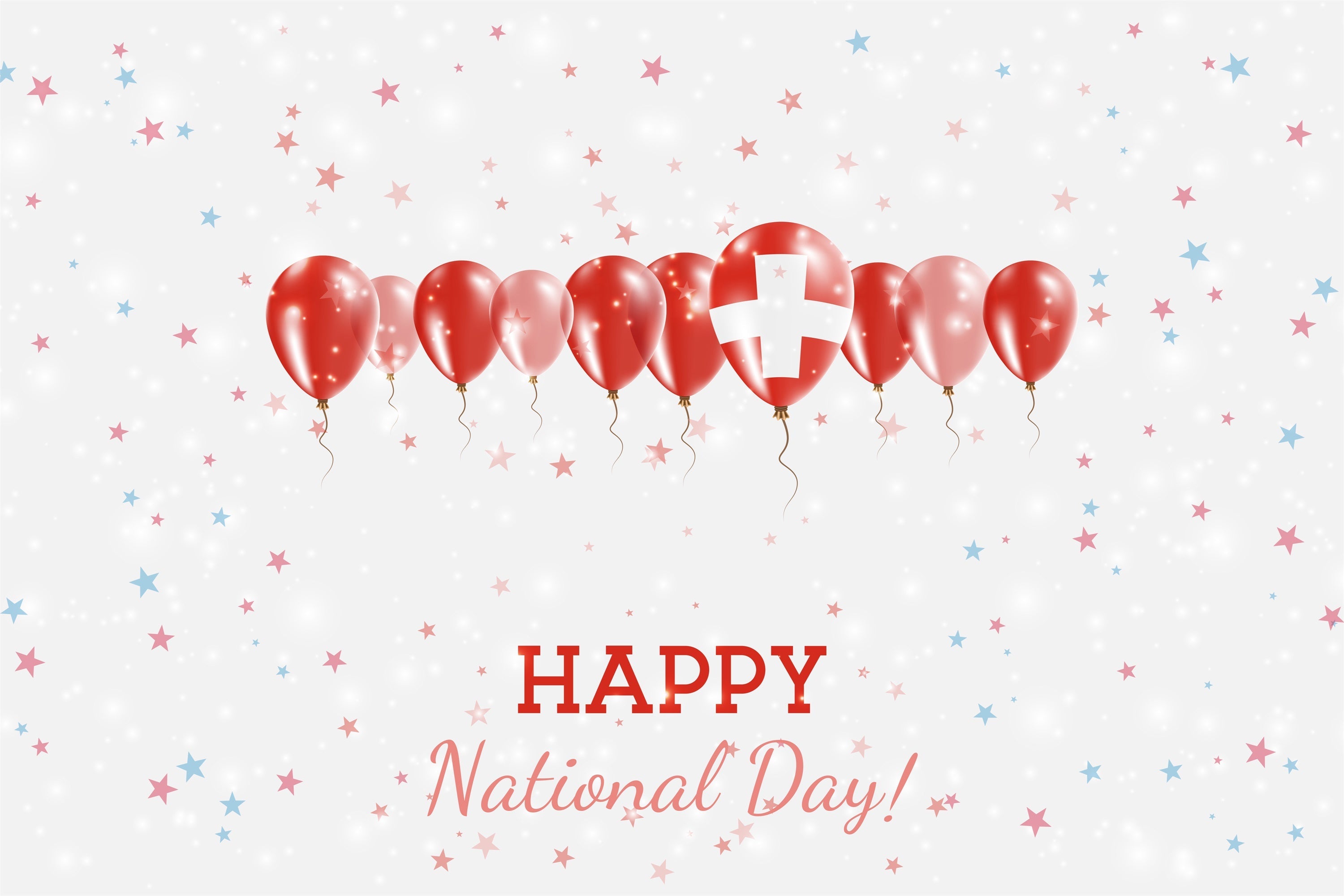 National Nurses Day Backdrop Leuchtende Ballons Sterne Backdrop XY2-42