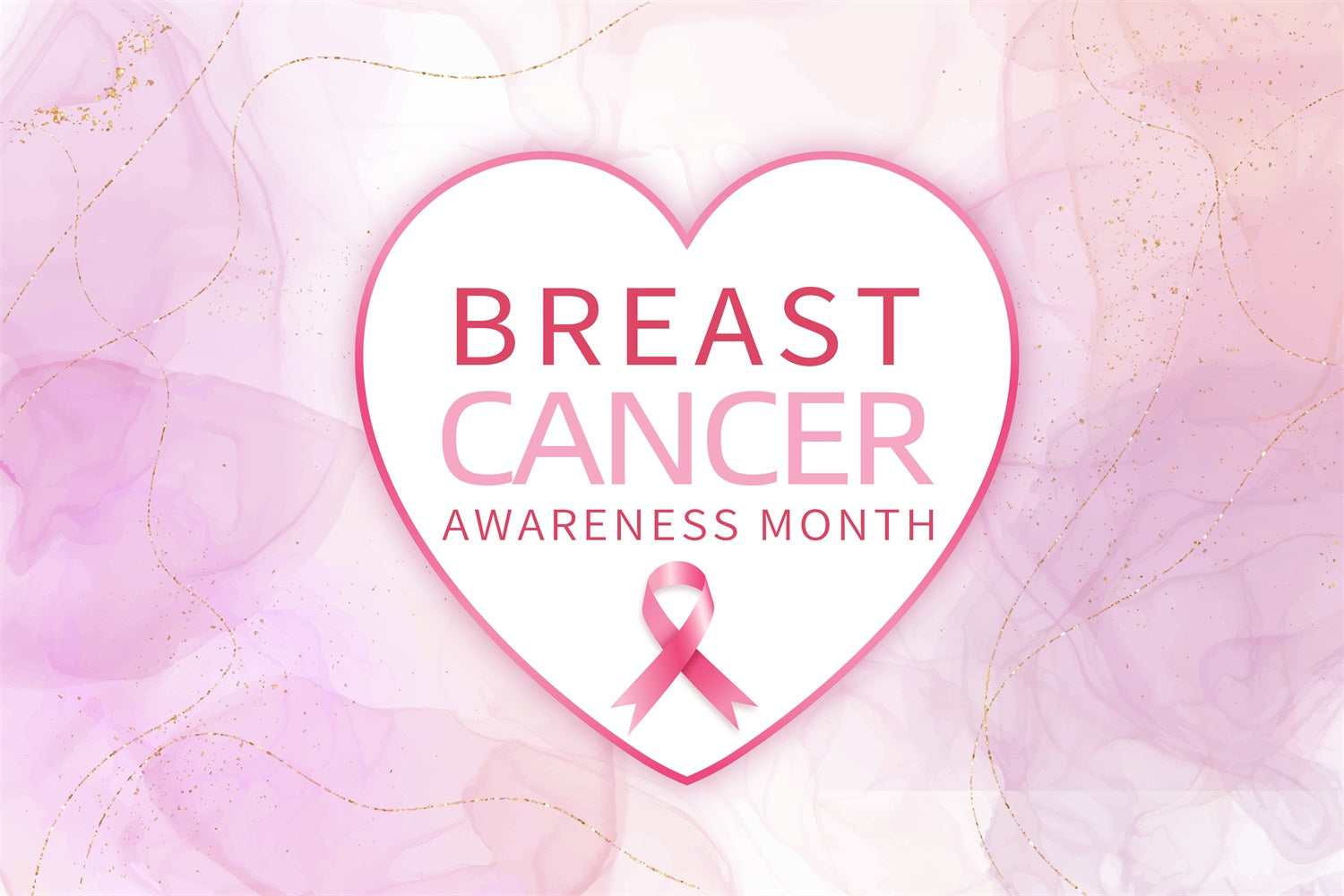 Breast Cancer Awareness Backdrop Elegantes Herz Pink Ribbon Backdrop XY2-6