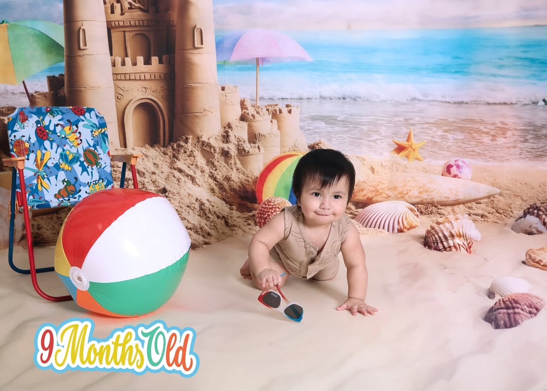 Tropischer Strand Backdrop Tropisches Schloss Regenbogen Sommer Backdrop ZXY3-14
