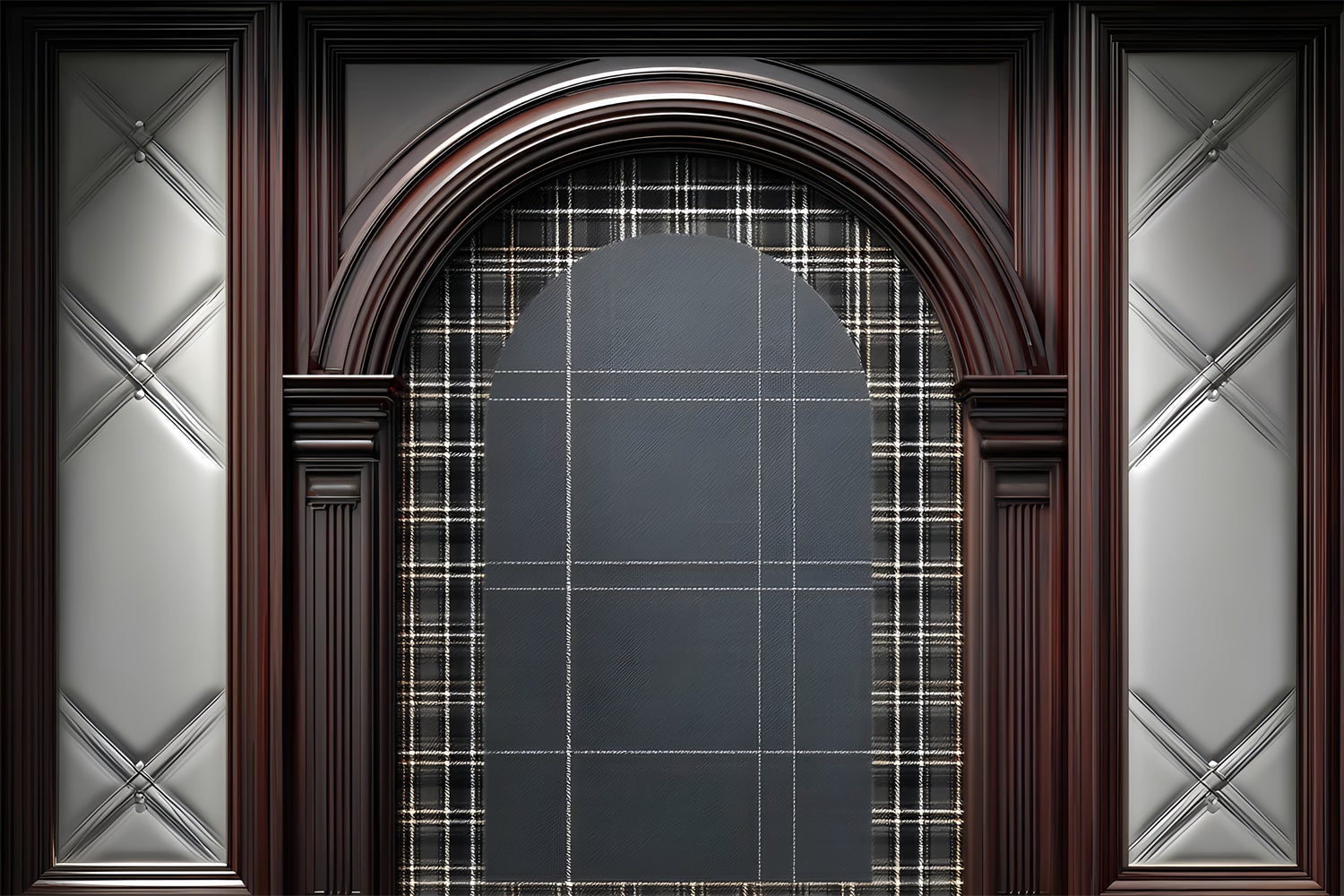 Vatertag Fotohintergrund Tartan Holzrahmen Hintergrundkulisse ZXY5-4