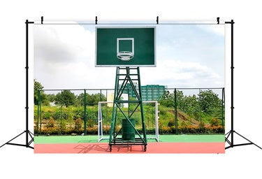 Zurück zu Schule Half Court Fotografie Hintergrund BRP7-46