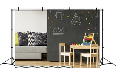 Zurück zu Schule Kleines Klassenzimmer Fotografie Hintergrund BRP7-23