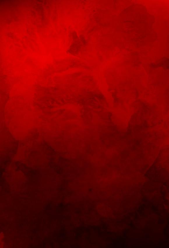 Abstract Watercolor Red Portrait Backdrop for Photo Shoot D206