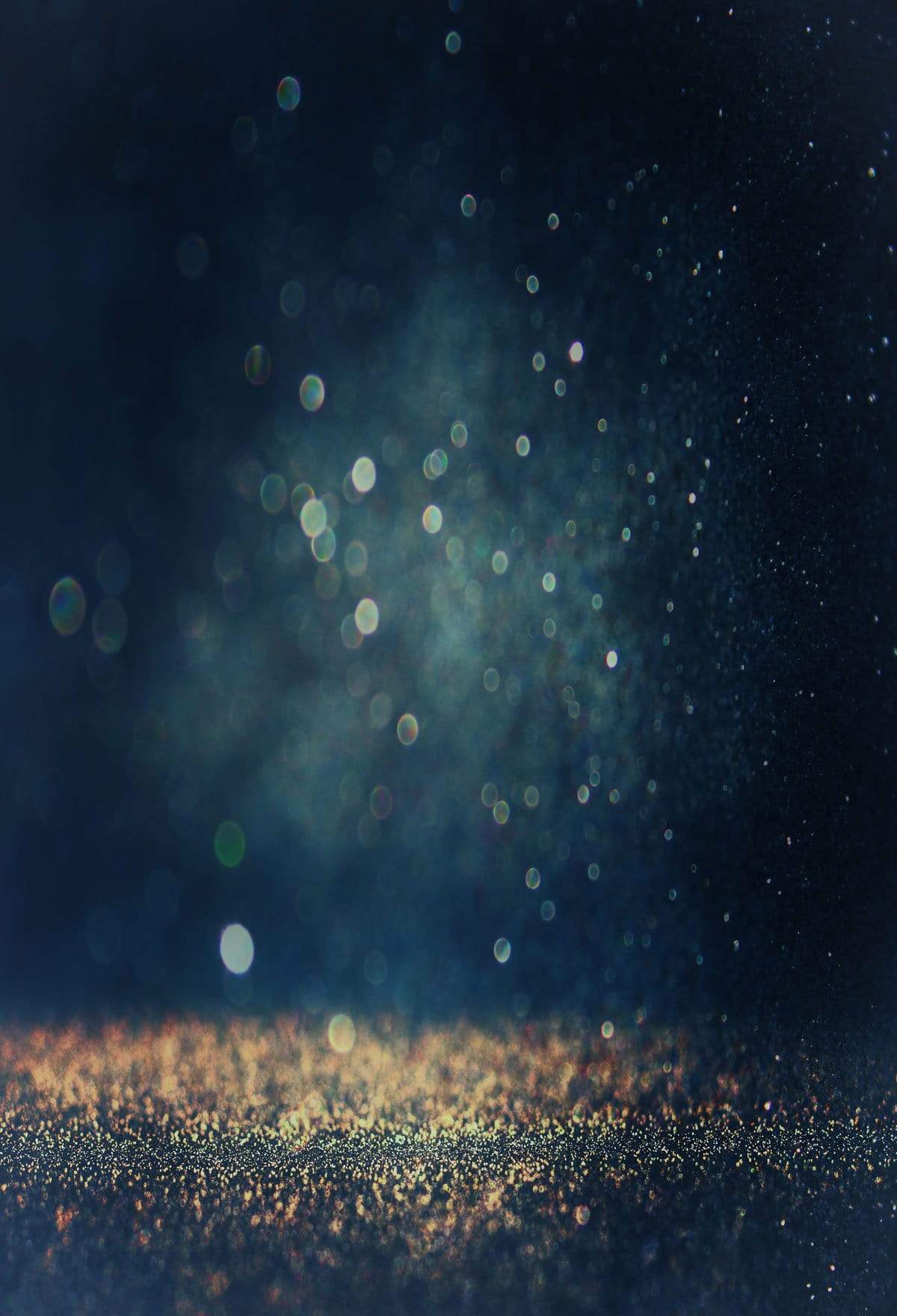 Glittering Black Golden Bokeh Photo Studio Backdrop GC-118