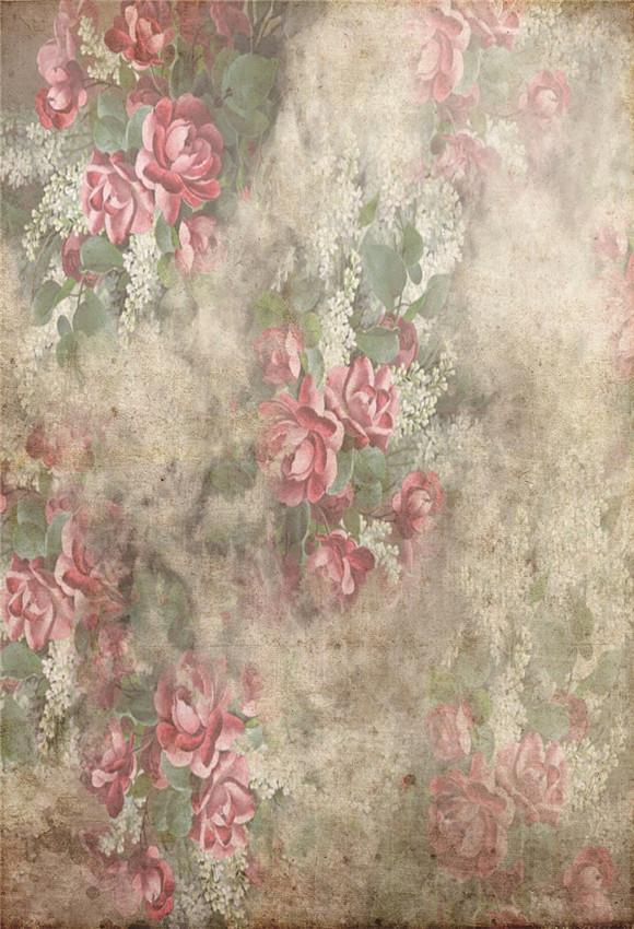 Vintage Flowers Photo Booth Backdrop GC-169