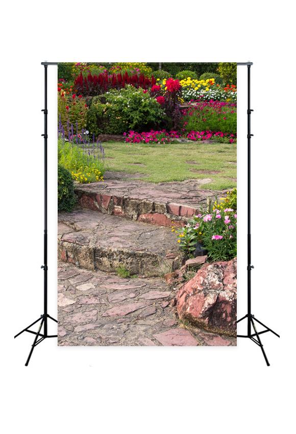 Spring Flowers Parks Scenery Photo Studio Backdrop J05495