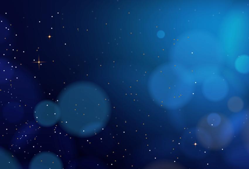 Blue Shiny Dots Bokeh Photography Backdrop M118
