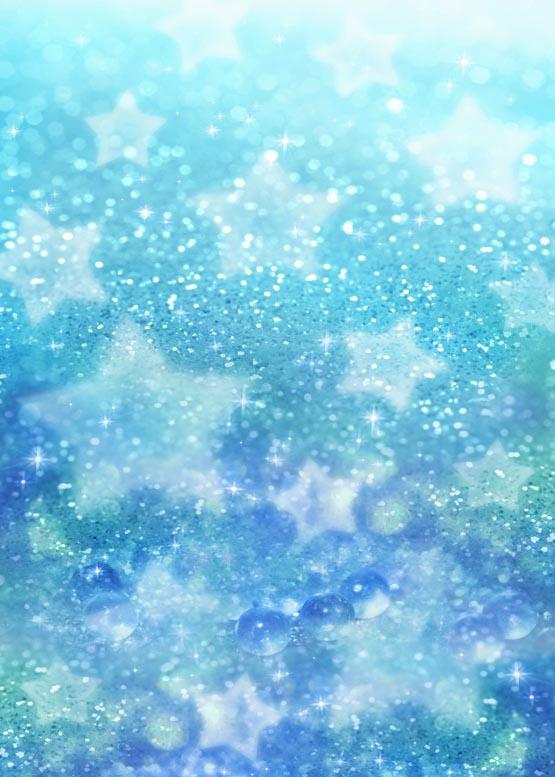 Blue Stars Sparkle Spots Photography Backdrop S-1142