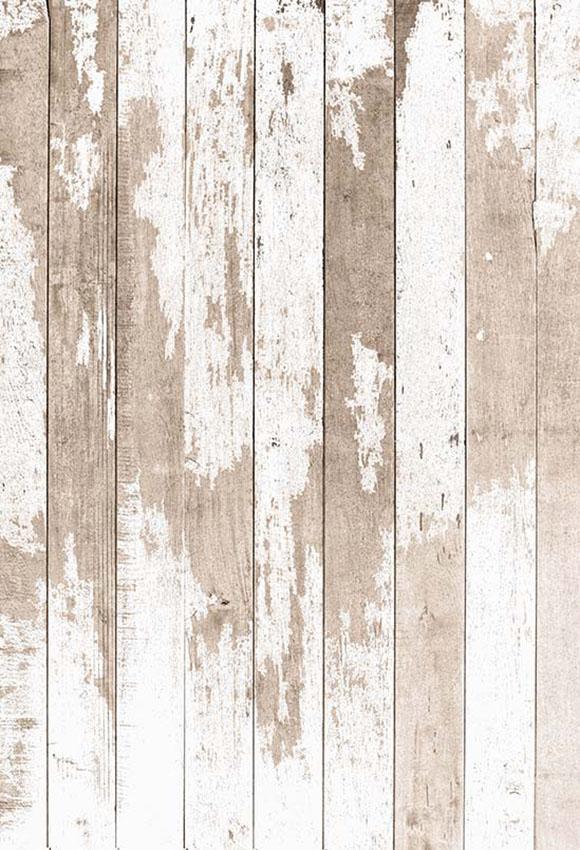 White Wood Texture Vintage Photography Backdrop S-2948