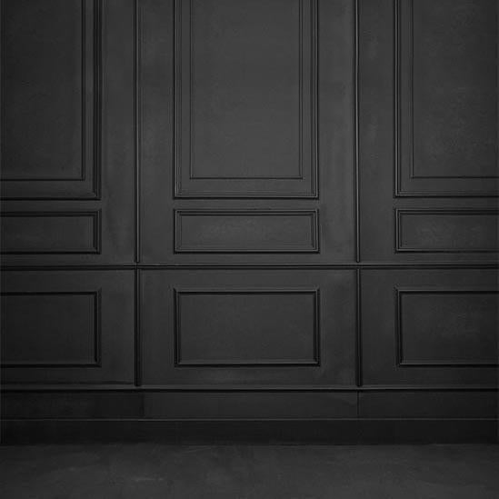 Schwarzer Schmutz Vintage Tür Hintergrund für Fotostudio S-3164