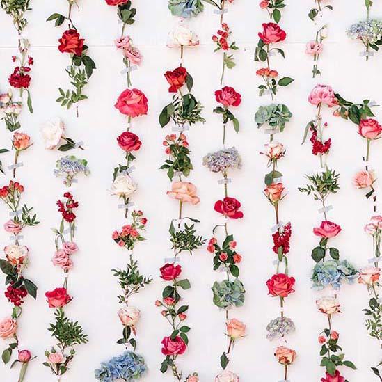 Blumen Wanddekoration Hintergrund für Veranstaltungen S-3176