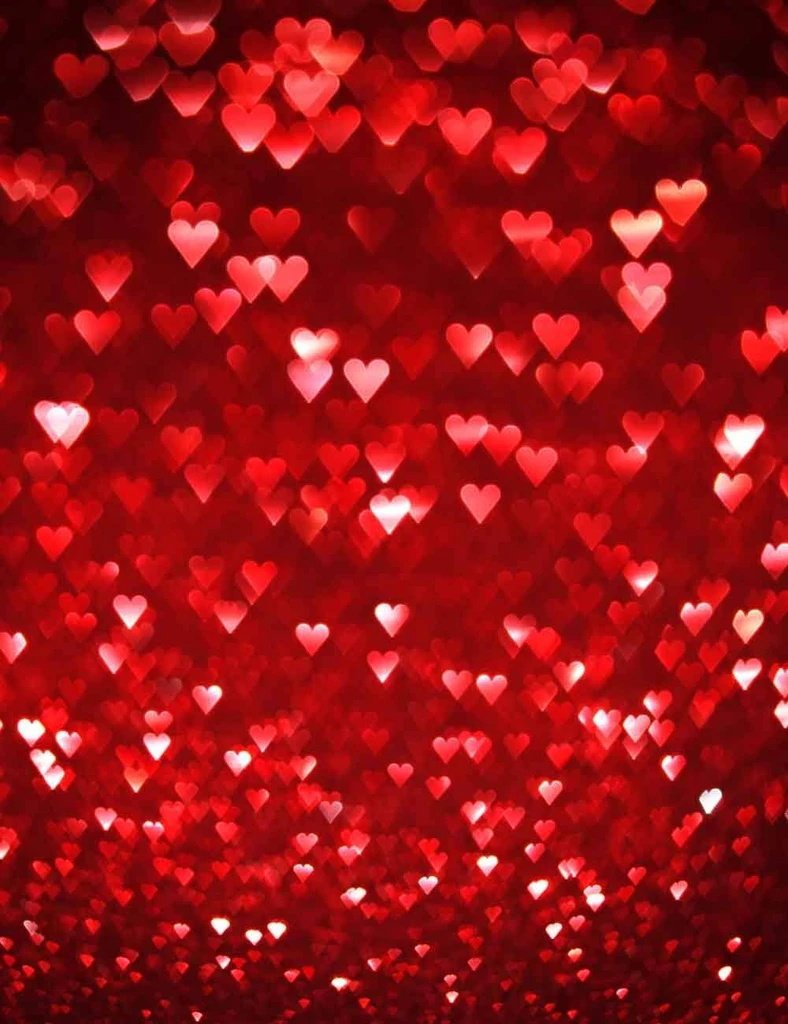 Red Hearts Love Valentine Backdrop for Photography VAT-31