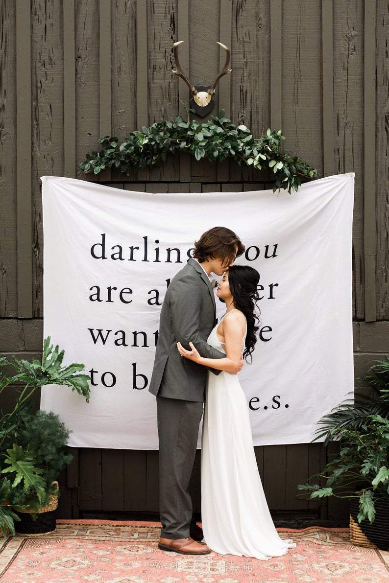 Custom Wedding Backdrop Wall Decor Wedding Sign