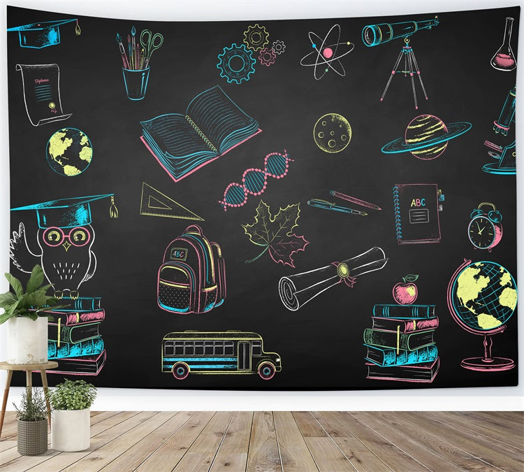 Back to School Schulleben Fotohintergrund BRP7-2