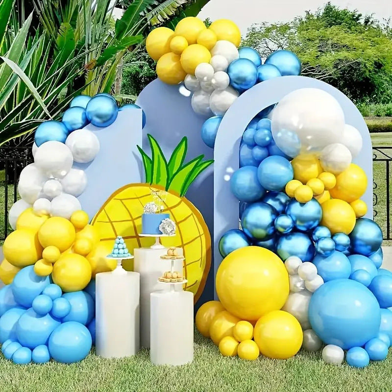 Klein Blau Sommer Cool Ballon Kette Geburtstag Party Hochzeit Dekoration BA44