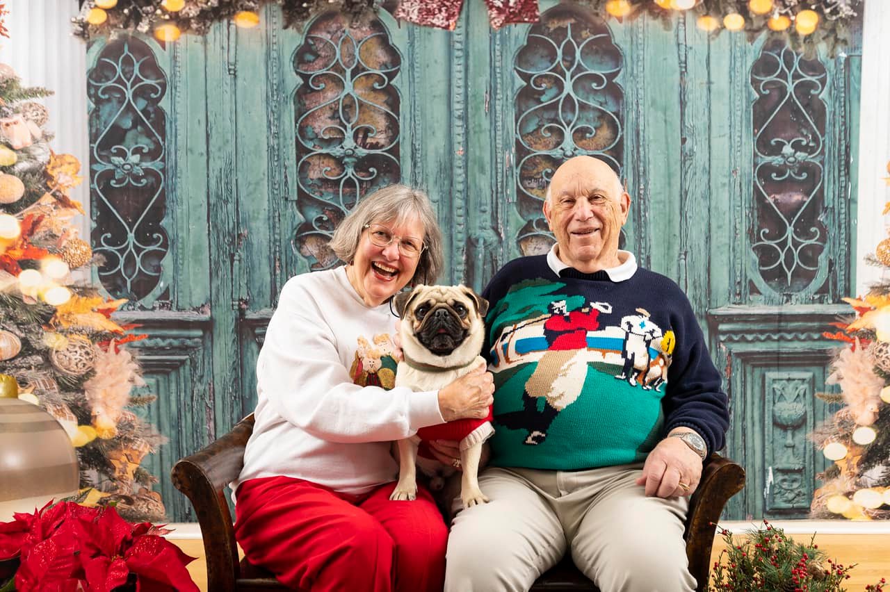 Vintage Tür Weihnachtsbaum Fotografie Hintergrund D904