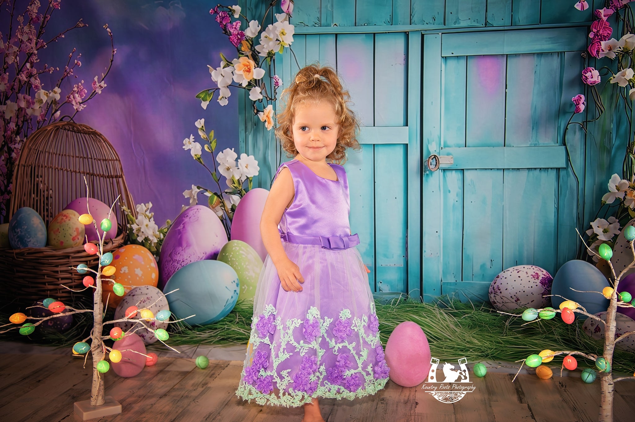 Osterei Hintergrundkulisse Lebendige Blaue Eierhütte Hintergrund BRP1-289