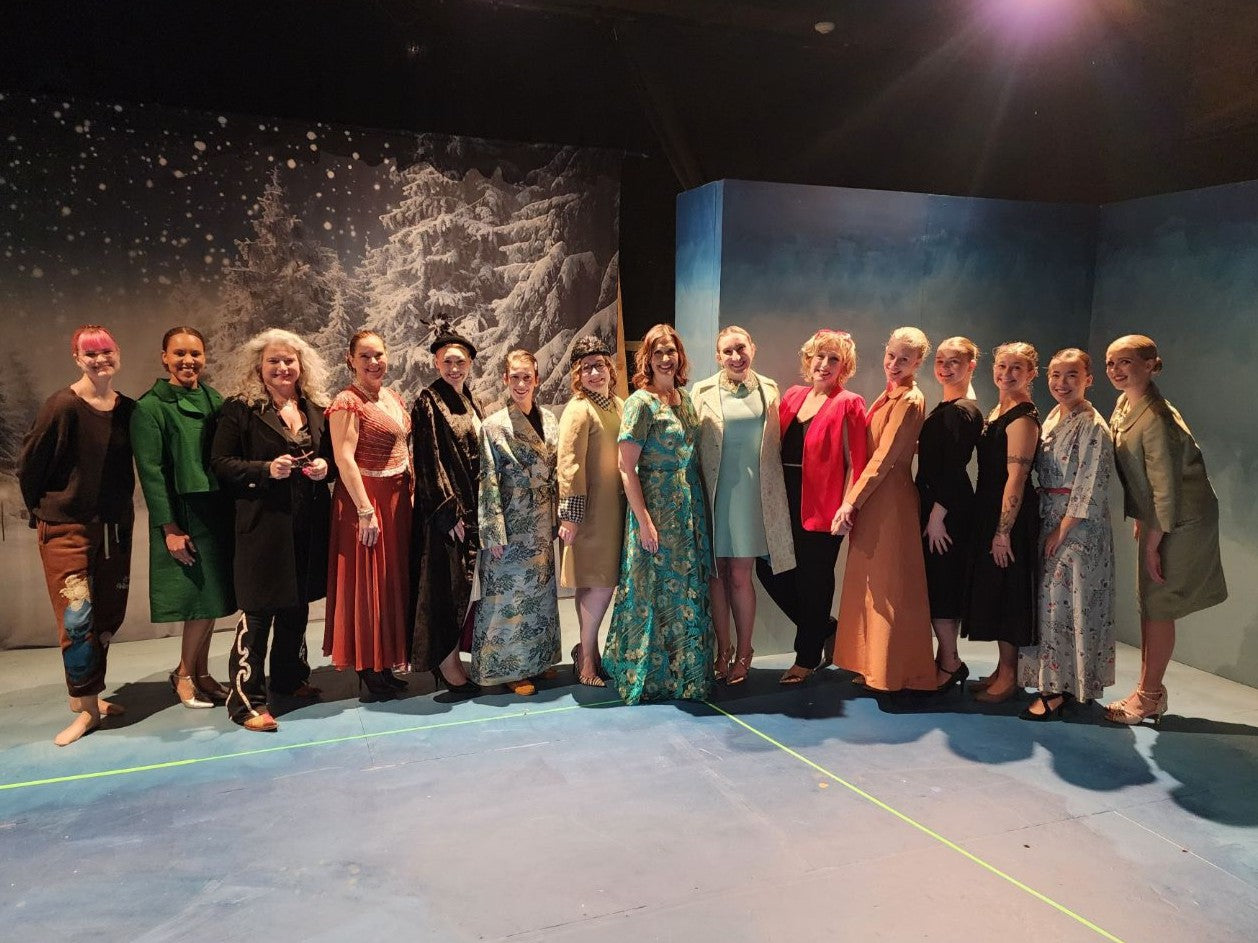 Winter verschneite Nacht Tannenbäume Fotografie Hintergrund BRP9-312