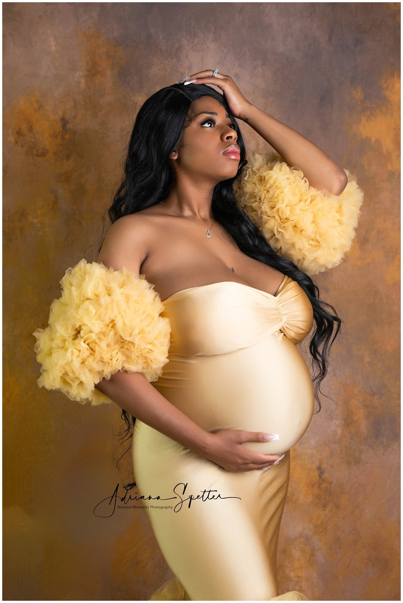 Abstrakter Fotohintergrund Goldbraune Texturwand Abstrakter Fotohintergrund MRR9-108